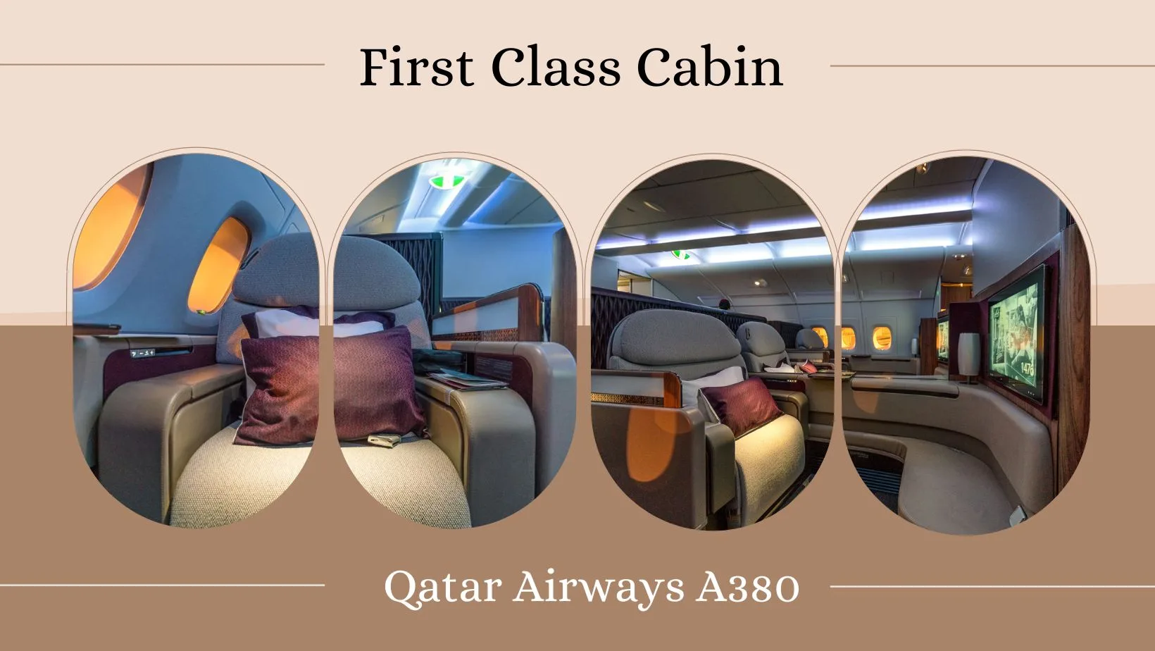 First class Qatar Airways A380